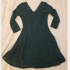 Lace Green Dress